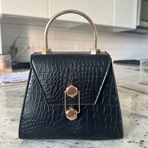 Badgley Mischka Black and Gold Mini Bag